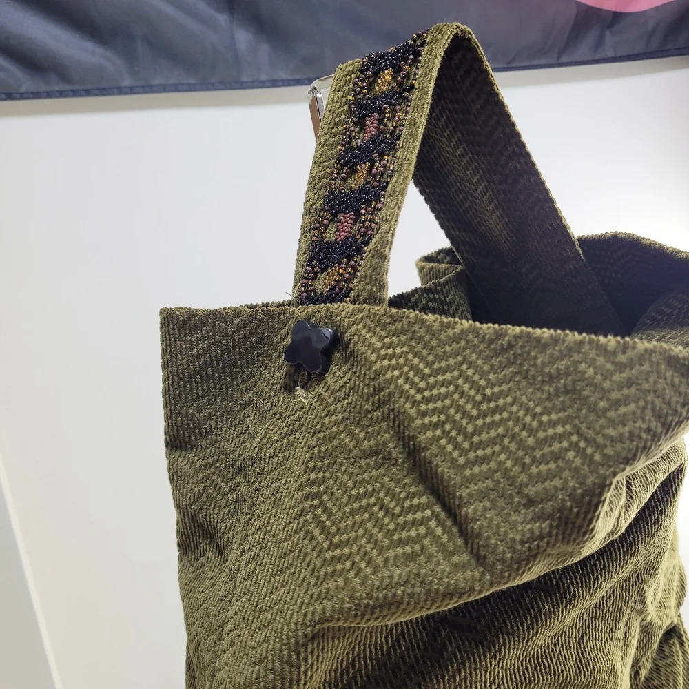 Unique Unbranded Green Multi-purpose Beaded Boho Shoulder Bag - Picture 7 of 13